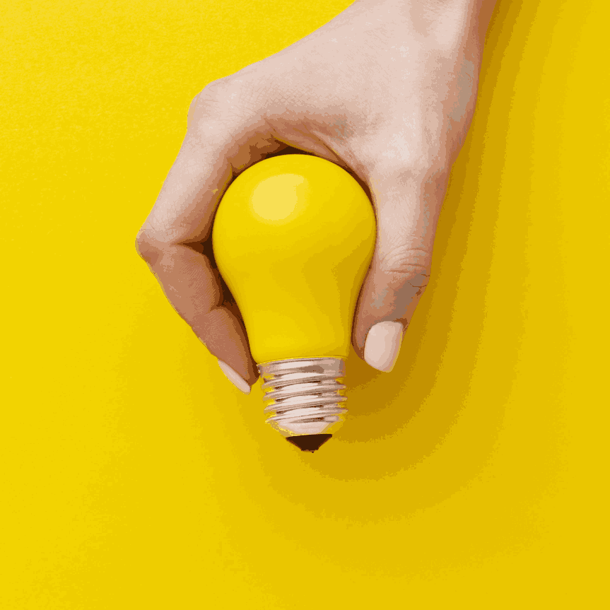 Yellow color bulb