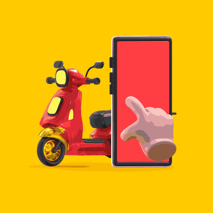 bike with phone