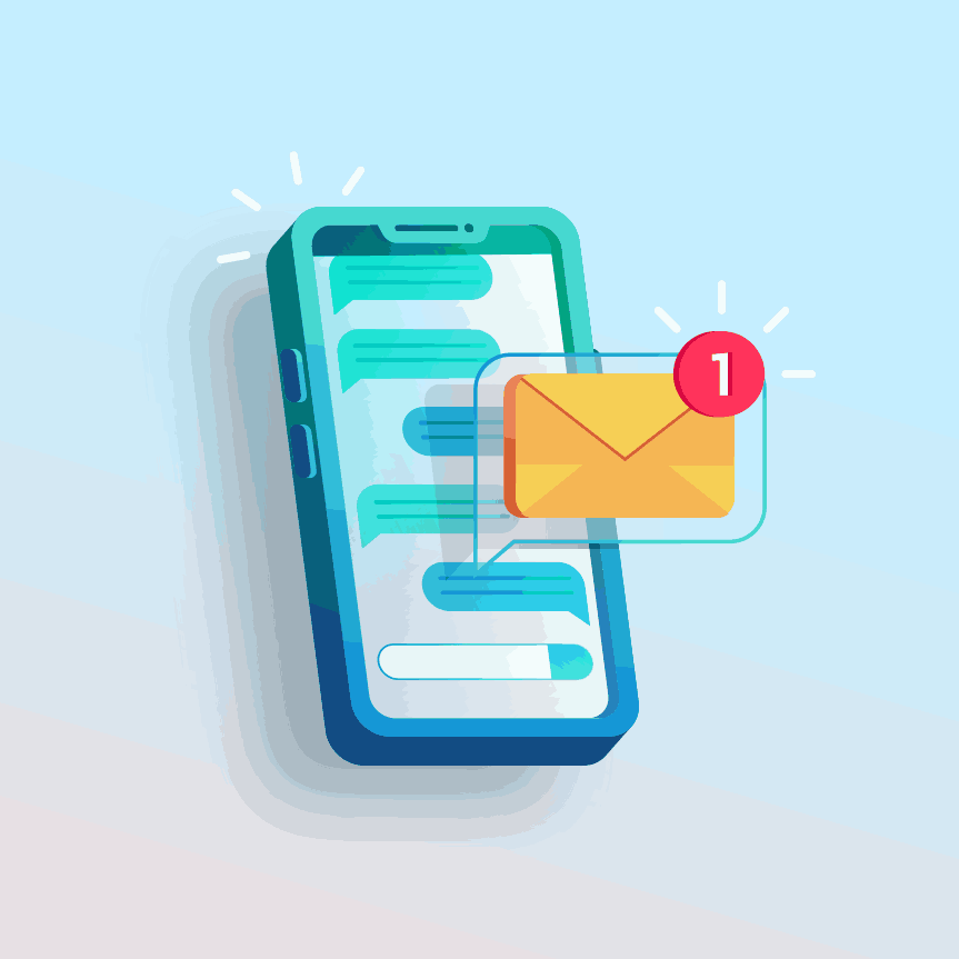 A message on mobile